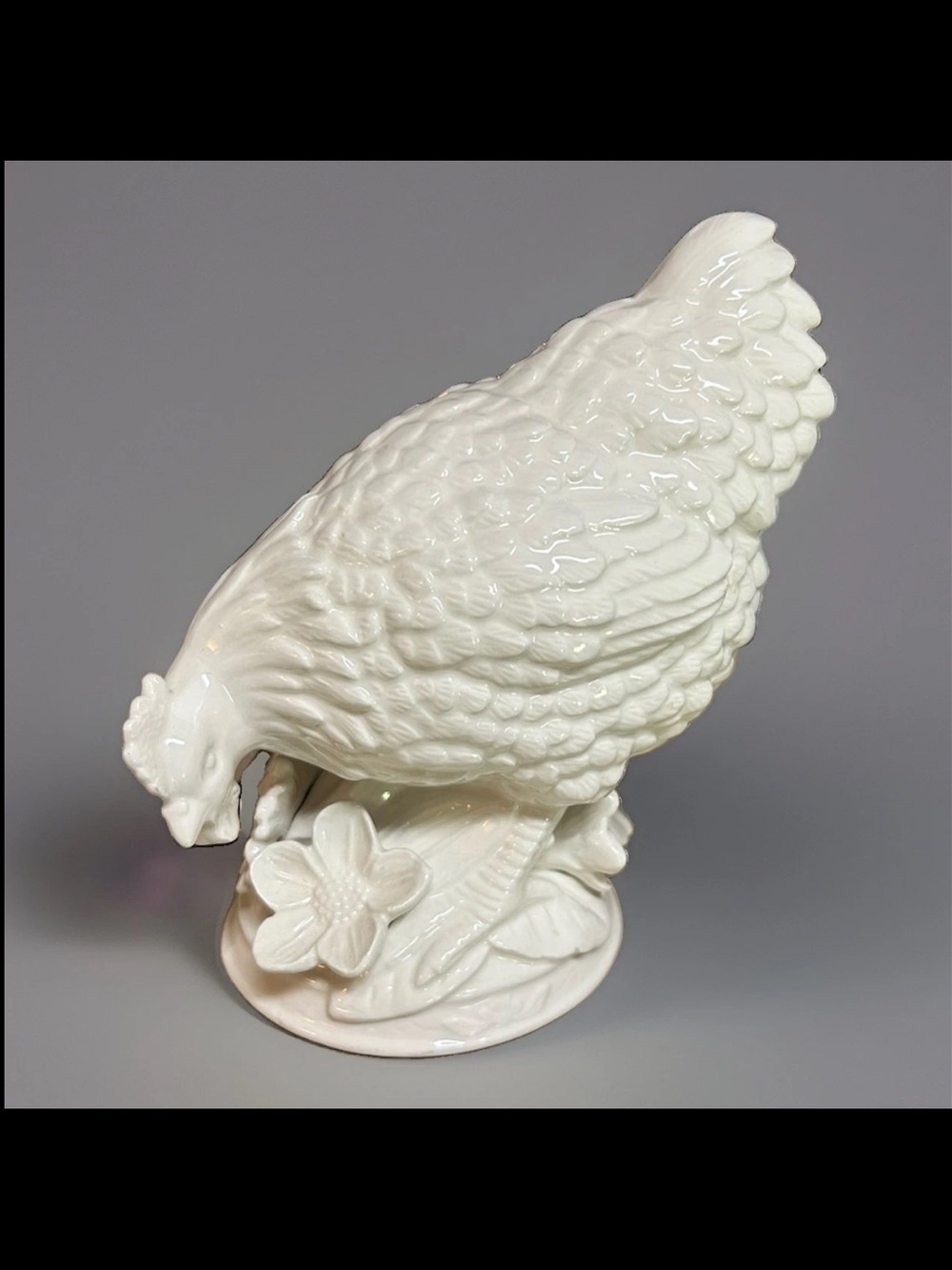 Fitz and Floyd Savannah Home Chicken Hen White Ceramic Figure
